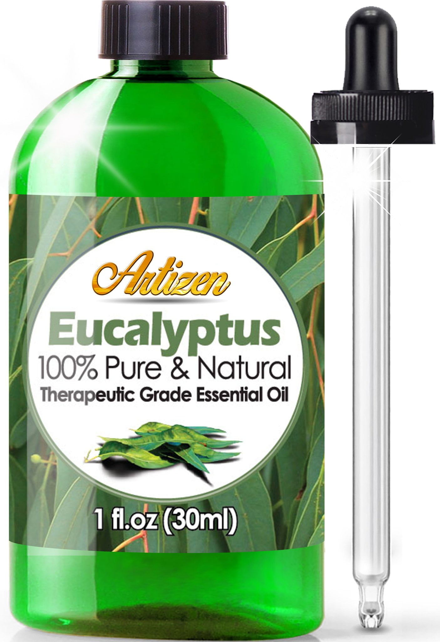 Artizen Eucalyptus Essential Oil (100% Pure & Natural - Undiluted) Therapeutic Grade - Huge 1oz Bottle - Perfect for Aromatherapy
