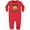 Red, variant on Inktastic Powered by Quesadillas Baby Fleece Romper