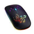 thumbnail image 1 of Mistaha Wireless Optical Mouse 2.4G+Bluetooth3.0+Bluetooth5.2 3-mode Ergonomic Mouse Built-in 500mAh Rechargeable Battery for PC Laptop, 1 of 8