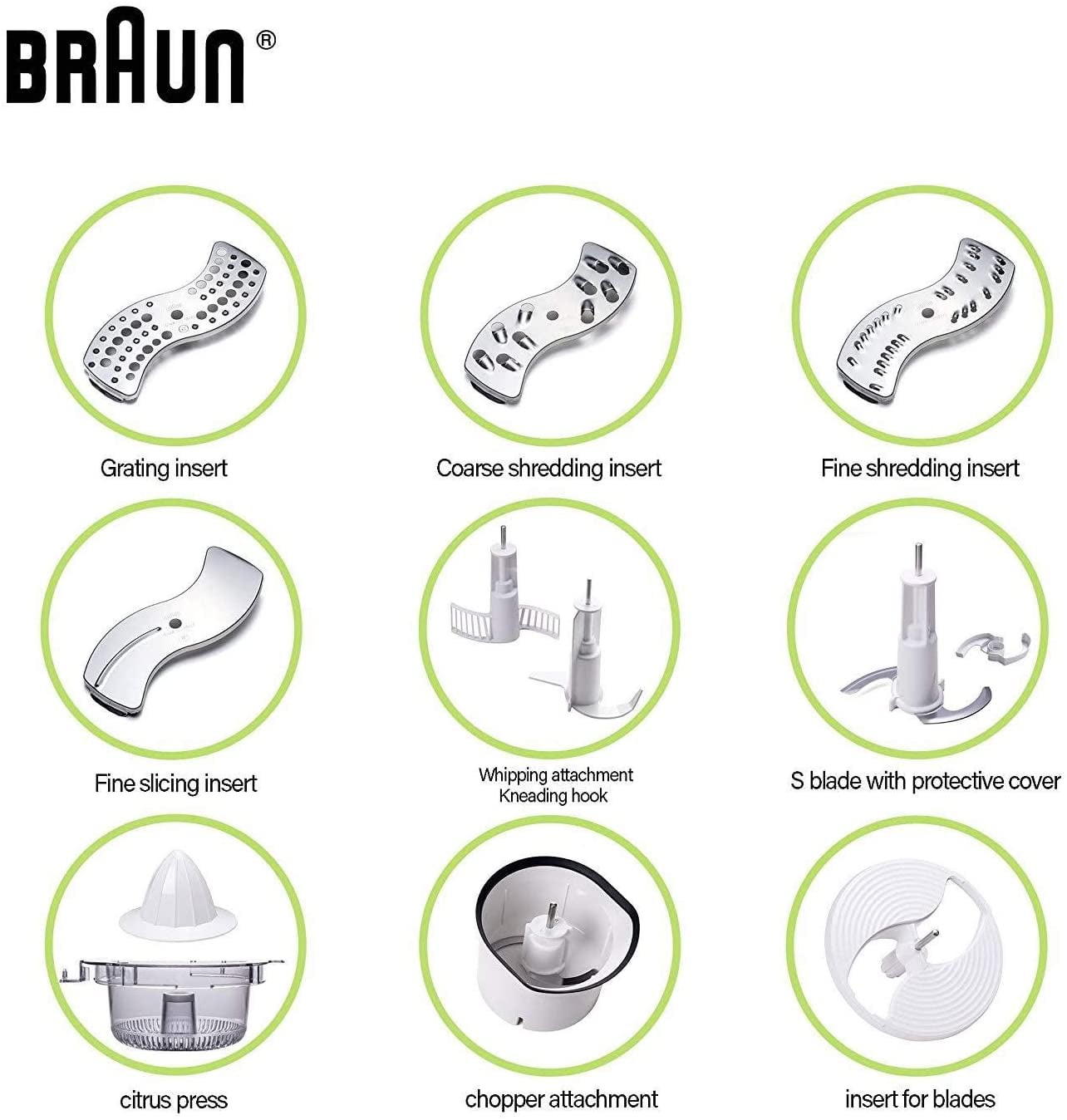 braun fp3020 12-cup food processor ultra quiet powerful european made with  german engineering 220 volts 50hz (not for usa)