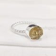 thumbnail image 4 of Natural Citrine Ring, Rough Citrine Gemstone Ring, November Birthstone, Twisted Band, 925 Sterling Silver, Womens Ring, Christmas, Thanksgiving, Handmade, Statement Jewelry, Rough Gemstone Jewelry, 4 of 6