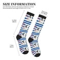 thumbnail image 2 of Lsque Bulldog Friend Pattern Sport Compression Socks for Men & Women 15-20 mmHg Knee High Nurse Pregnant Running Medical and Travel Athletic, 2 of 6