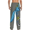 thumbnail image 3 of Balery Men'S Fun Riding Dinosaur Pants,Sleepwear Pants,Pajama Pants,Pj Bottoms Drawstring And Pockets-Xx-Large, 3 of 9