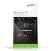 Voesh Pedi In A Box Deluxe 4 Step Pedicure System Charcoal Detox Pack Of 6