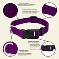 thumbnail image 4 of Country Brook Petz® Everyday Purple Nylon Dog Collar, 3XS, 4 of 5