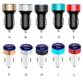 thumbnail image 3 of Matsuzay de pantalla de dígitos para teléfono móvil de coche, medidor de voltaje, adaptador de carga USB portátil para accesorios de enchufe Teléfono y Comunicación Oro negro, 3 of 8
