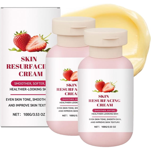Crema revitalizante ultrafuerte de fresa, loción corporal exfoliante con triple ácido, piernas y brazos radiantes para la queratosis pilaris, humectante suave para la queratosis pilaris.