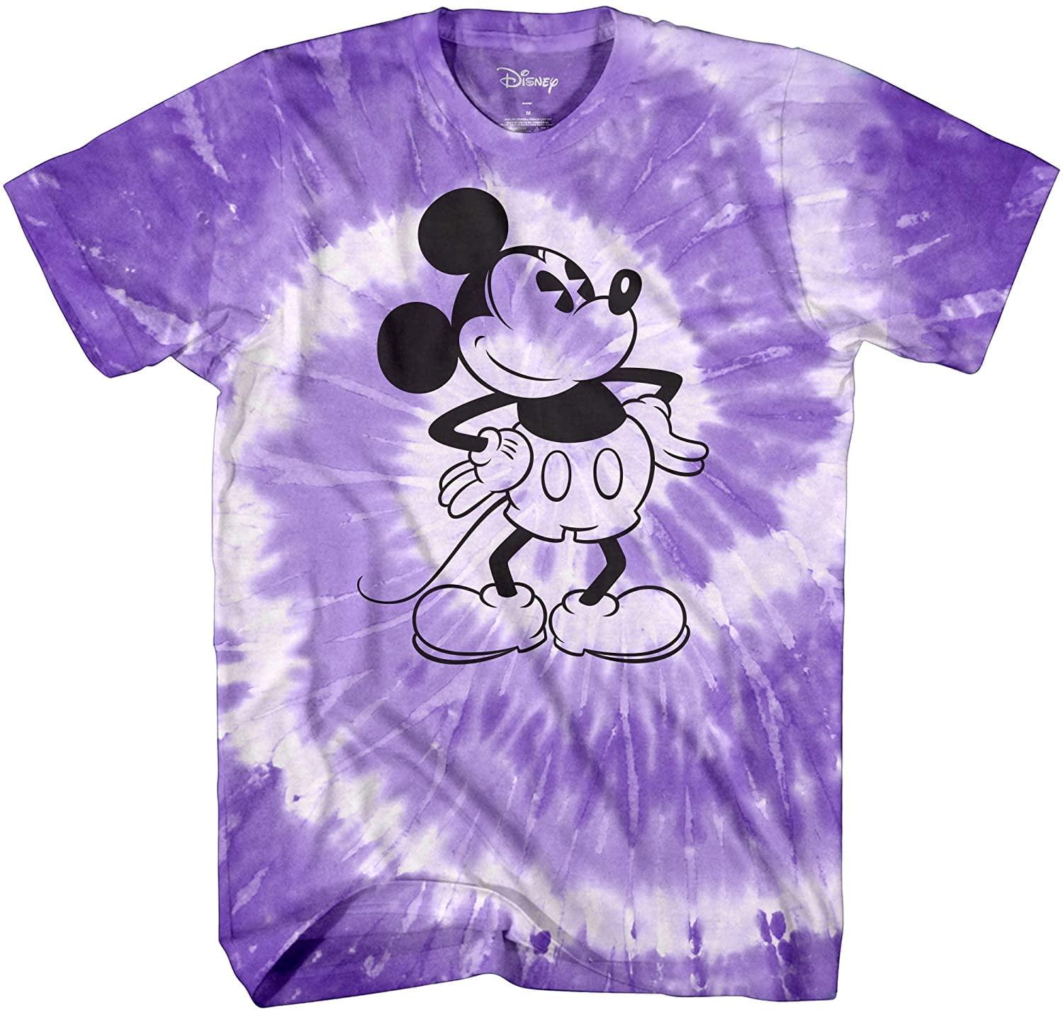 purple tie dye graphic tee