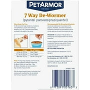 (2 pack) PETARMOR 7 Way De-Wormer for Puppies and Small Dogs, 6-25 lbs, 6 Chewable Tablets