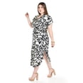 thumbnail image 2 of Vestido camisero estampado tropical Roman Fashion /Tallas Extras, 2619 (Negro) negro 38, 2 of 6