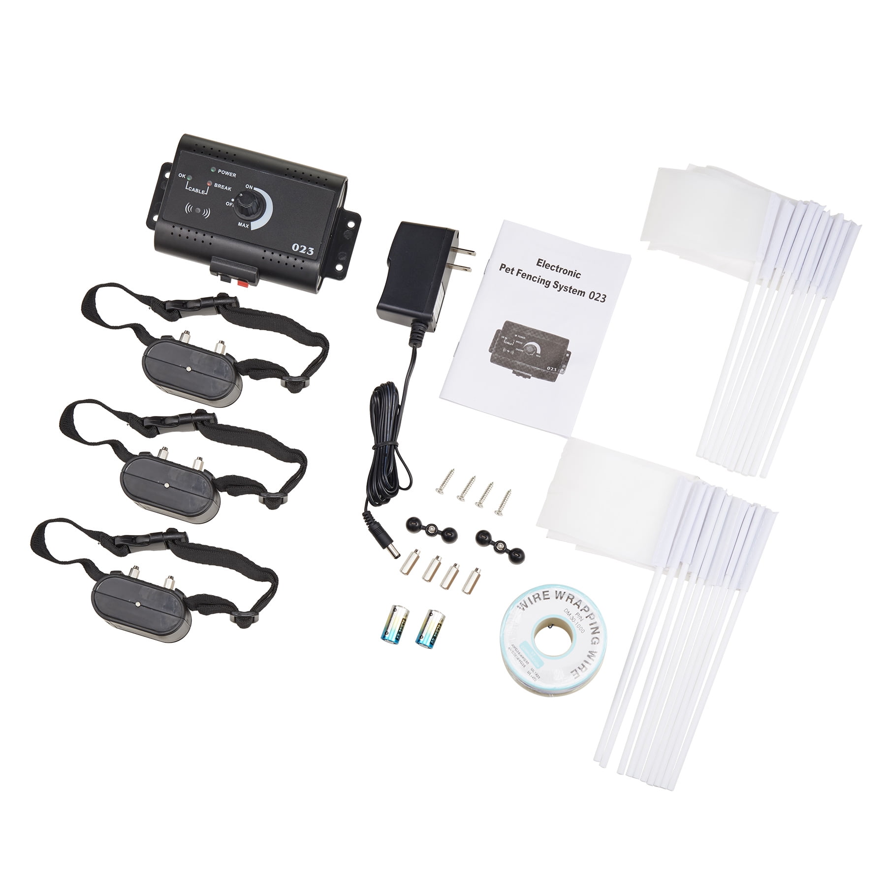 Underground Electric Dog Fence Waterproof Shock Collars for 3 Dogs