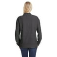 thumbnail image 2 of J America Ladies' Weekend Terry Mock Neck Crew J8428, 2 of 3