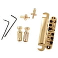thumbnail image 2 of Roller Saddle Bridge Set w/ Posts Wrench For Electric Guitar Golden, 2 of 8