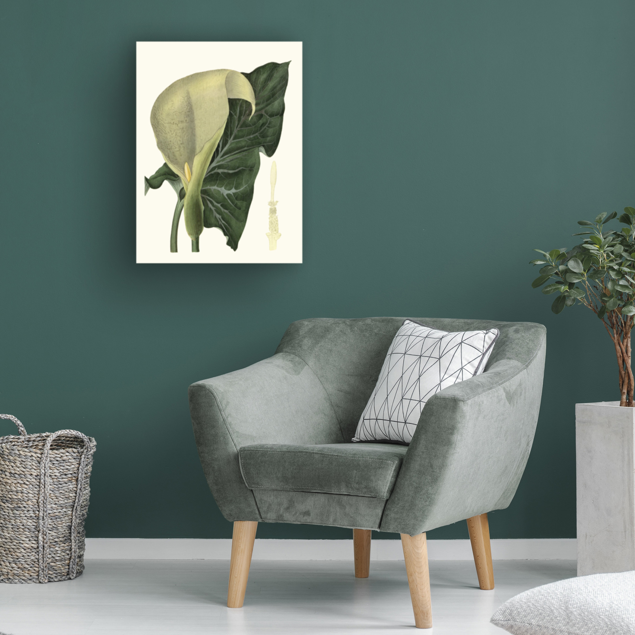 Canvas Wall Art - Vision Studio 'Grand Foliage III' Wall Art for Living Room, Bedroom, or Office Décor by Trademark Fine Art - 35 x 47 Inches