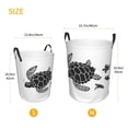 thumbnail image 3 of Sikiie Family Of Sea Turtles Print Round Dirty Clothes Basket, Waterproof Standing Foldable Storage Basket, for Laundry Room, Bedroom, Bathroom Storage-Small, 3 of 6