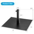 thumbnail image 2 of Costway 40 LBS Square Umbrella Base Stand Weighted Patio Market Umbrellas Black, 2 of 12