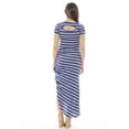 thumbnail image 3 of Just Love Ruched Side Hi Low Dress / Summer Dresses (Navy / White, Small, Sundress), 3 of 3