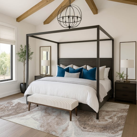 Addison Rugs Mayfield Premium Machine Washable Transitional Abstract Taupe Rectangle Rug, 10' X 14' Machine Washable Transitional Abstract Taupe Oversized Sherpa Throw Blanket