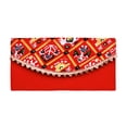 thumbnail image 5 of Aditri Creation Indian Handmade Fabric Money Envelopes, 4" x 8", Red & Yellow, 2 Count, 5 of 5