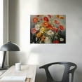 thumbnail image 3 of COMIO Burnt Orange Wall Decor Poppy Wall Art Red and Yellow Orange Daisy Flower Canvas Prints Painting Bathroom Pictures Kitchen Floral Posters Modern Artwork for Living Room Home Decoration, 3 of 4