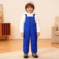 thumbnail image 3 of Valcatch Unisex Toddler Solid Color Snow Bib Overalls Waterproof Warm Down Puffer Snowsuit for Baby Boys Girls, 3 of 8