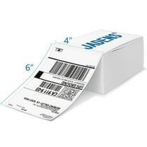 JADENS Thermal Shipping Labels 4x6, Self-Adhesive Fanfold Shipping Label Paper for Thermal Printers, 500 Labels