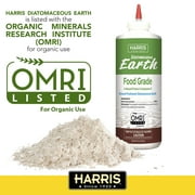 Harris Diatomaceous Earth Food Grade, Feed Supplement, 8oz. Bottle with Applicator Tip