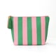 thumbnail image 2 of Bolsa de Almacenamiento de Pana a Rayas con Forma de Concha Marina: Neceser de Viaje, Organizador de Artículos de Aseo Moderno y Portátil para Maquillaje y Artículos Esenciales de Uso Diario., 2 of 7