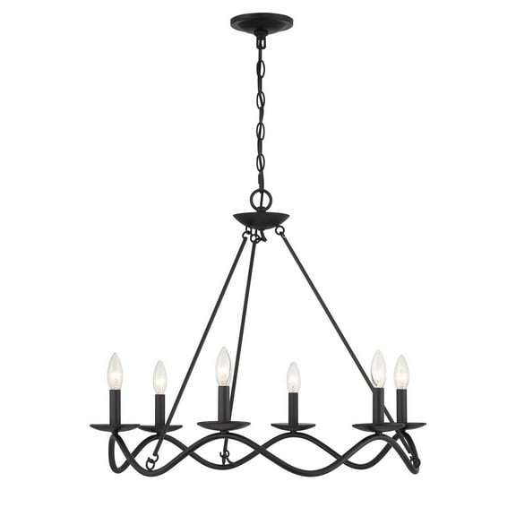 Chandelier in Matte Black