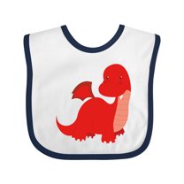 Inktastic Adorable Red Dragon Boys Baby Bib