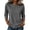 Gray-A, variant on Yifymode 3/4 Length Sleeve Womens Tops Dressy Casual Crew Neck T Shirts Loose Fit Three Quarter Sleeve Tops Woman