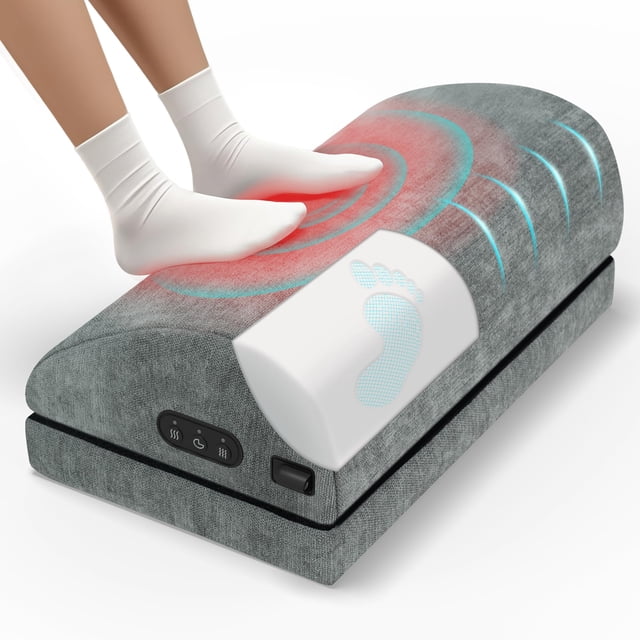 Reposapiés térmico THERAZZAGGE para debajo del escritorio con masaje vibratorio