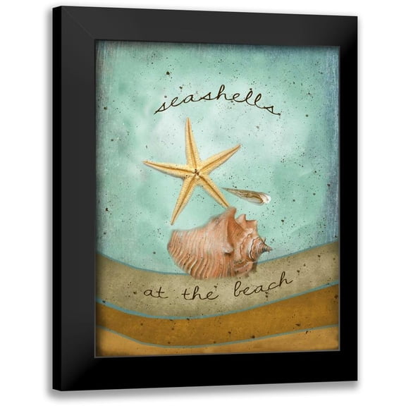 Albert, Beth 12x14 Black Modern Framed Museum Art Print Titled - Seashells
