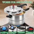 thumbnail image 3 of Aluminum Pressure Cooker, 5.5QT Aluminum Pressure Cooker Cooking Various Foods For Gas Stove Induction Cooker, 3 of 16