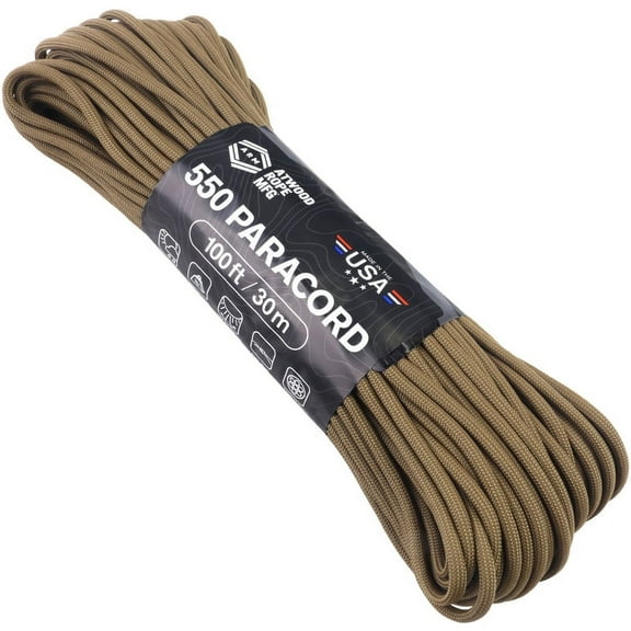 Atwood Rope MFG - 550 Paracord - Coyote - 100ft