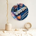 thumbnail image 5 of Picia Colorful Sushi Food Art Pattern Bone China Decorative Plate – Wall Decor with Stand and Adhesive, Elegant Ornament for Living Room, Office, or Entryway-7in, 5 of 6