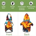 thumbnail image 6 of Cauagu Colorful Paint Print Pattern Winter Pet Hoodie Sweatshirts- Dog Hoodie Sweater with Leash Hole - Cute Dog Hoodie - Pet Clothes Puppy Cat Custume -X-Small, 6 of 8