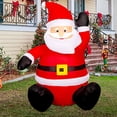 thumbnail image 3 of Papá Noel inflable navideño de 1,2 m con luz LED para exteriores COMIN, 3 of 6