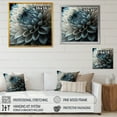 thumbnail image 4 of Designart Blue And White Dahlia Flowers II Canvas Wall Art, 4 of 5