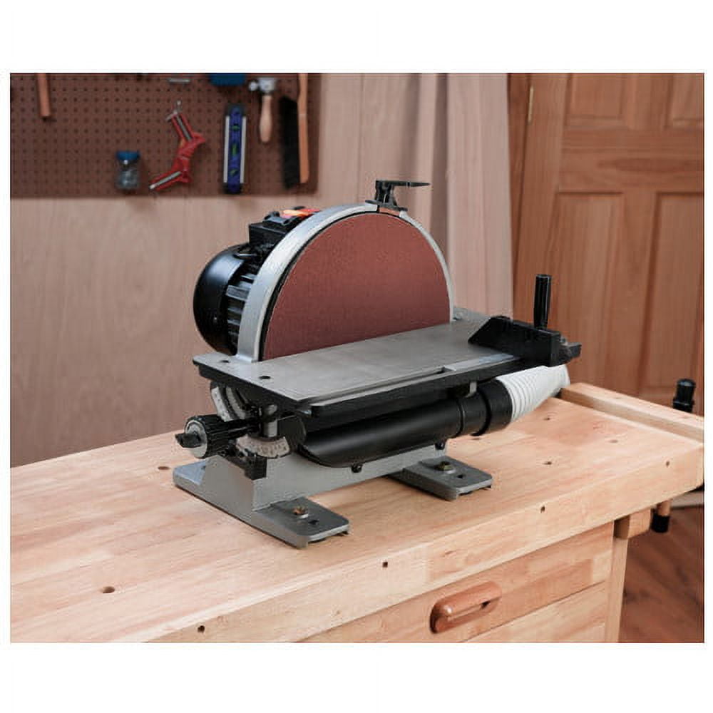 Delta 12 Inch Disc Sander with Cast Iron Construction and Direct Drive Motor