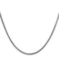 thumbnail image 3 of Auriga Fine Jewelry 14K White Gold 1.5mm Franco Chain Necklace 16inch for Women, 3 of 6