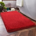 thumbnail image 3 of Solid Color Bathroom Mat | Super Absorbent Non-Slip Floor Mat | Thick Fiber Bath Rug | Medium Size 50X80Cm | Machine Washable Bath Mat for Shower Tub Toilet, 3 of 4
