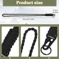 thumbnail image 3 of Maytalsory 2x Exquisite Craft Lanyard Keychain For Neck Wear And Outdoor Activity Paracord Lanyard Keychain Black, 3 of 6