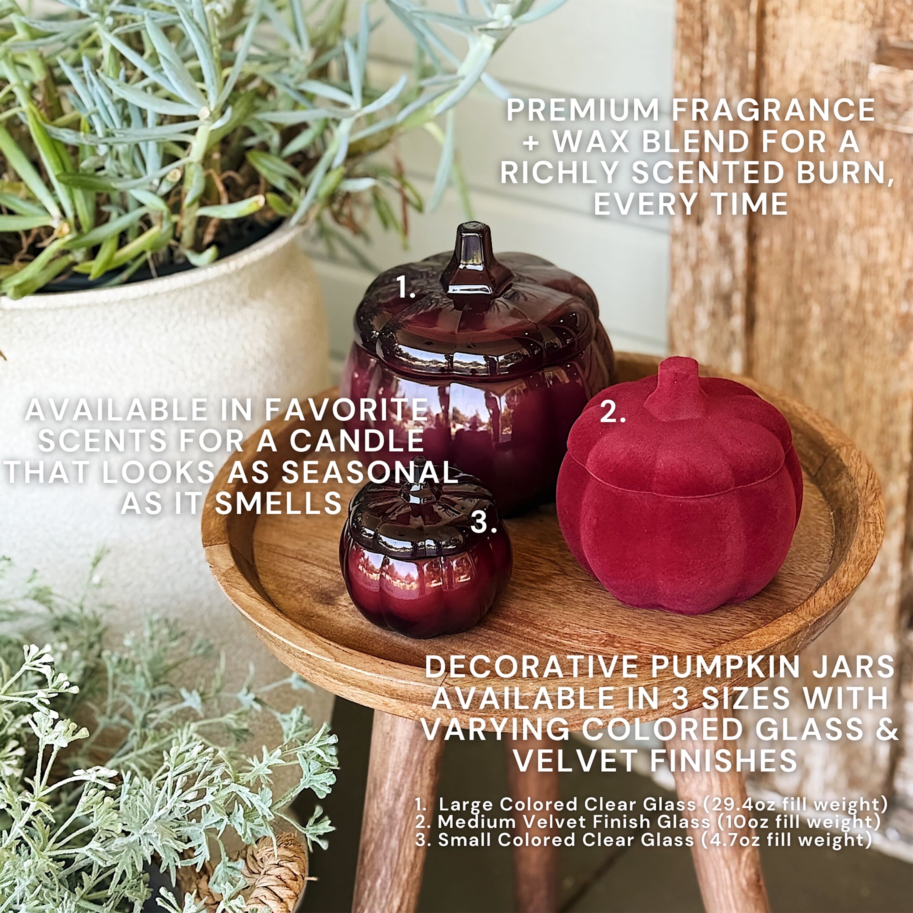 Better Homes & Gardens Spicy Cinnamon Sticks Scented 2-Wick 10oz (284.3 g) Medium Flocked Pumpkin Jar Candle