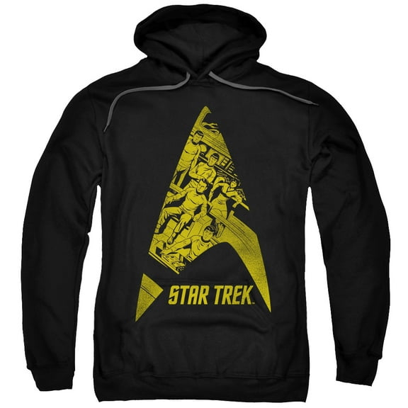 Star Trek Delta Crew Adult Pullover Hoodie Sweatshirt Black