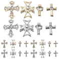 thumbnail image 2 of 80pcs Cross Nail Charms Nail Rhinestones 3d Nail Gems Women Manicure Art Jewelries, 2 of 4