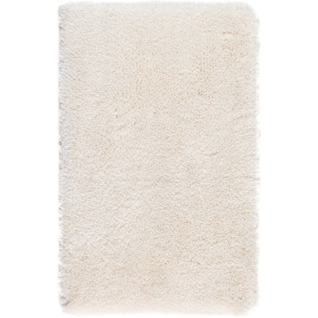 Unique Loom Bano Tapis de Sol Shag Moderne 1' 8 x 2' 7 Rectangulaire Ivoire