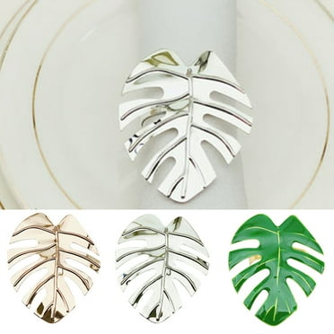 4-Piece Fruit Napkin Rings - Alloy Decorative Buckles For Wedding & Party Table Settings