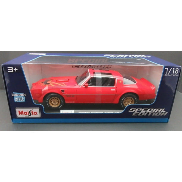 1977 Red Pontiac Firebird Trans Am 1:18 Die Cast Model - Walmart