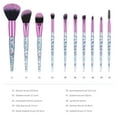 thumbnail image 4 of Kaonry Glittery Transparent Makeup Brush Set for Green， Dazzled Glitter Makeup Brush Set - Bling Cute Crystal Brushes Sets for Face Eye Eyeshadow Lip Blushs, 4 of 8